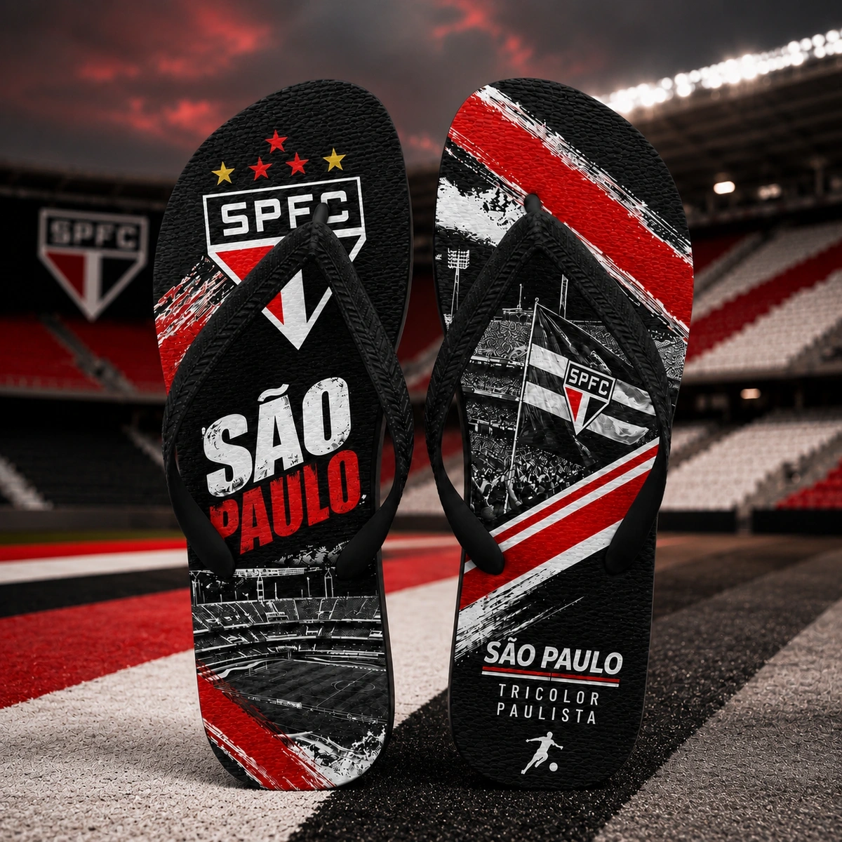 Chinelo Masculino São Paulo Varias Estampas - Imagem 18
