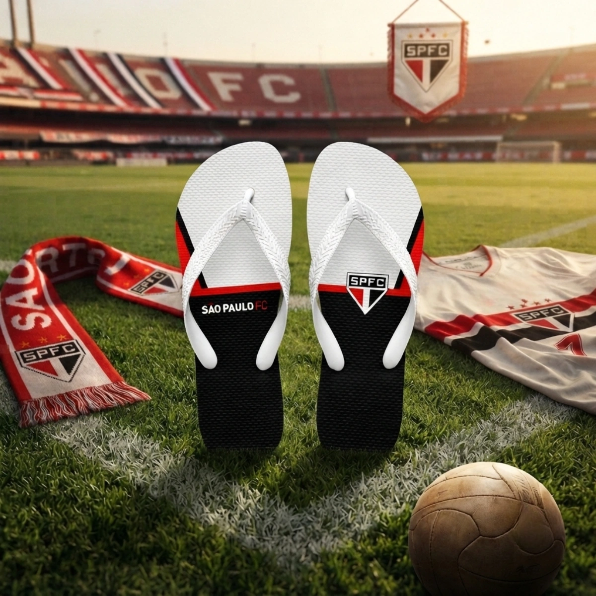 Chinelo Masculino São Paulo Varias Estampas - Imagem 29