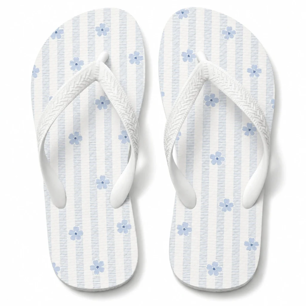 Chinelo Feminino Azul Delicado