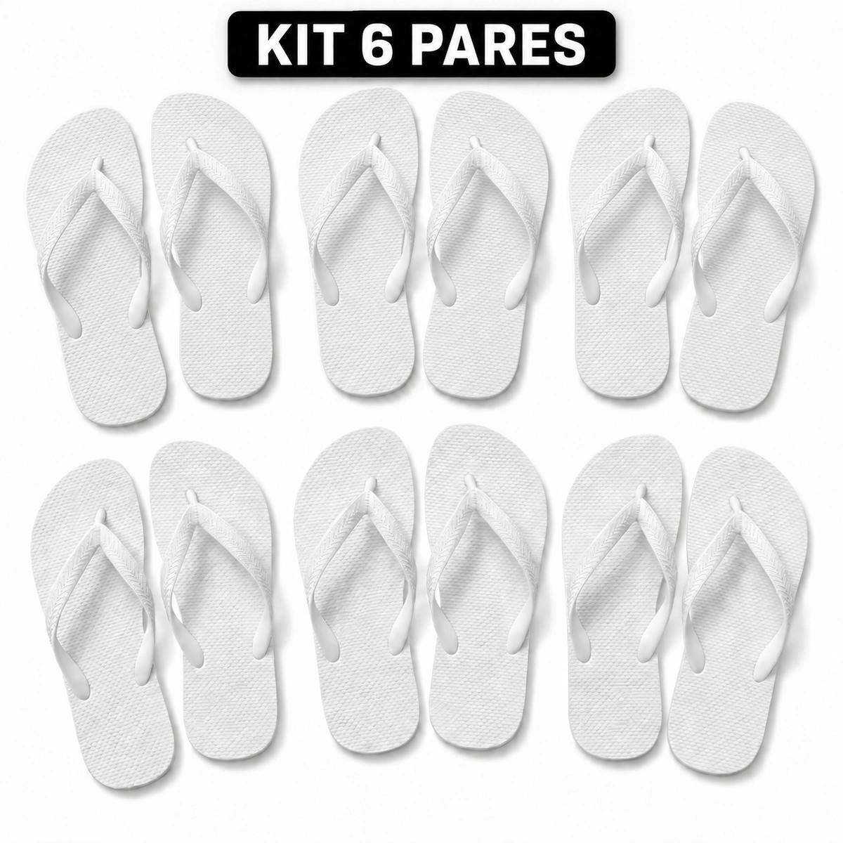 Kit 6 Chinelos Masculino e Feminino de Dedo - Imagem 14