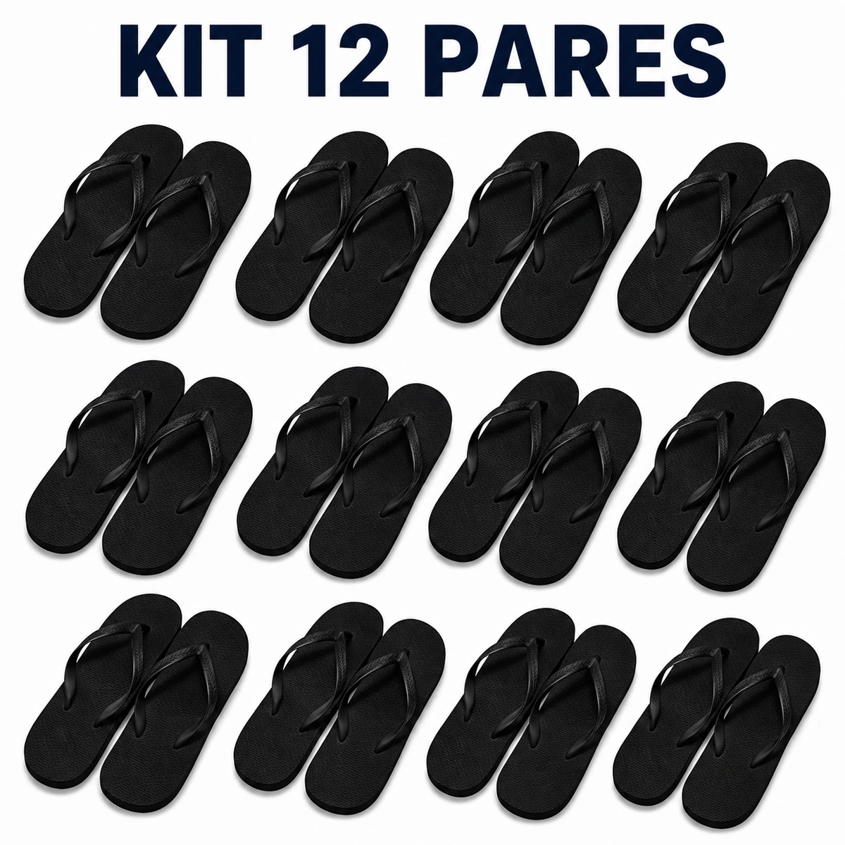 Kit 12 Pares Chinelos Masculino e Feminino de Dedo - Imagem 14