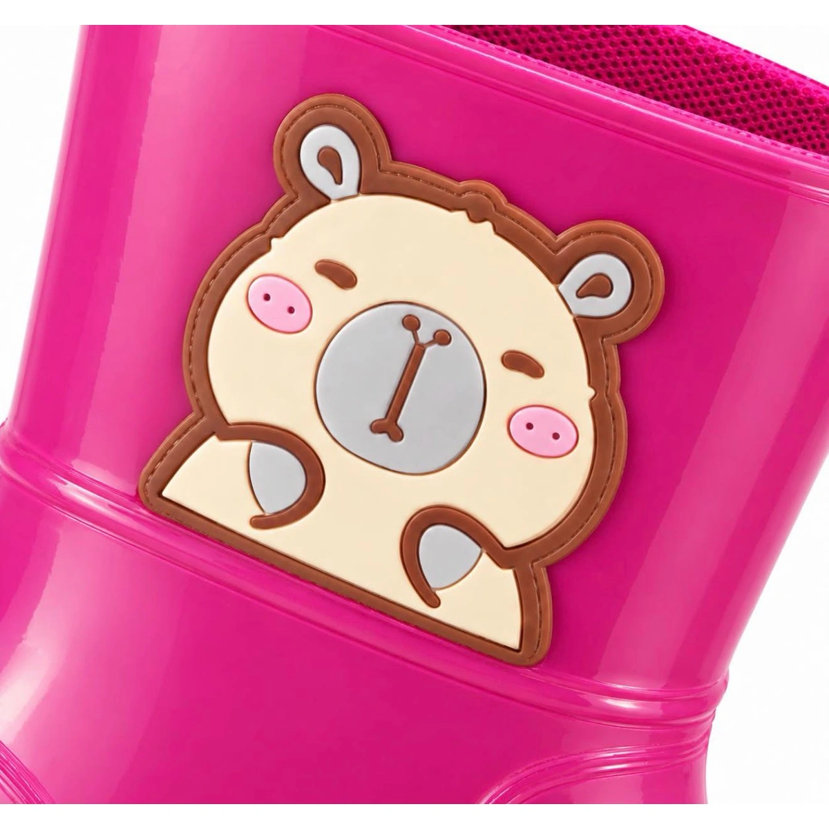 Galocha Infantil Feminina Menina Rosa Pink Impermeável Chuva Antiderrapante - Imagem 4