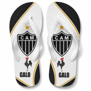 Chinelo Masculino Atlético Mineiro Galo Dourado
