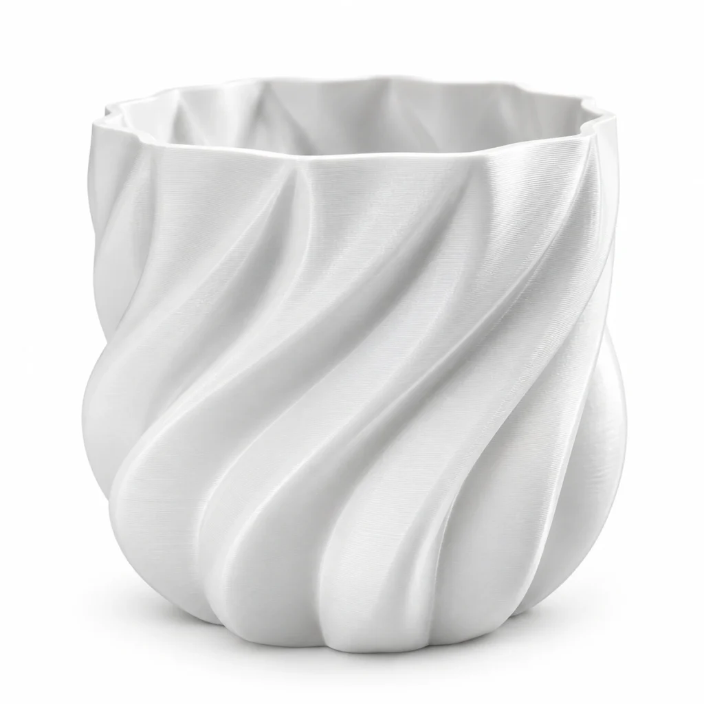 Vaso Decorativo Espiral Ondulado Moderno Aurora 12cm