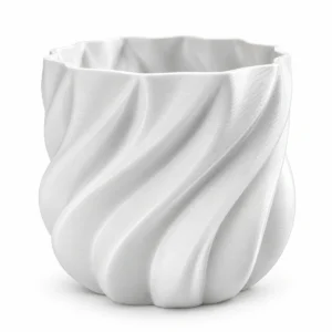 Vaso Decorativo Espiral Ondulado Moderno Aurora 12cm