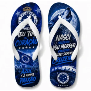 Chinelo Masculino Sempre Serei Cruzeiro