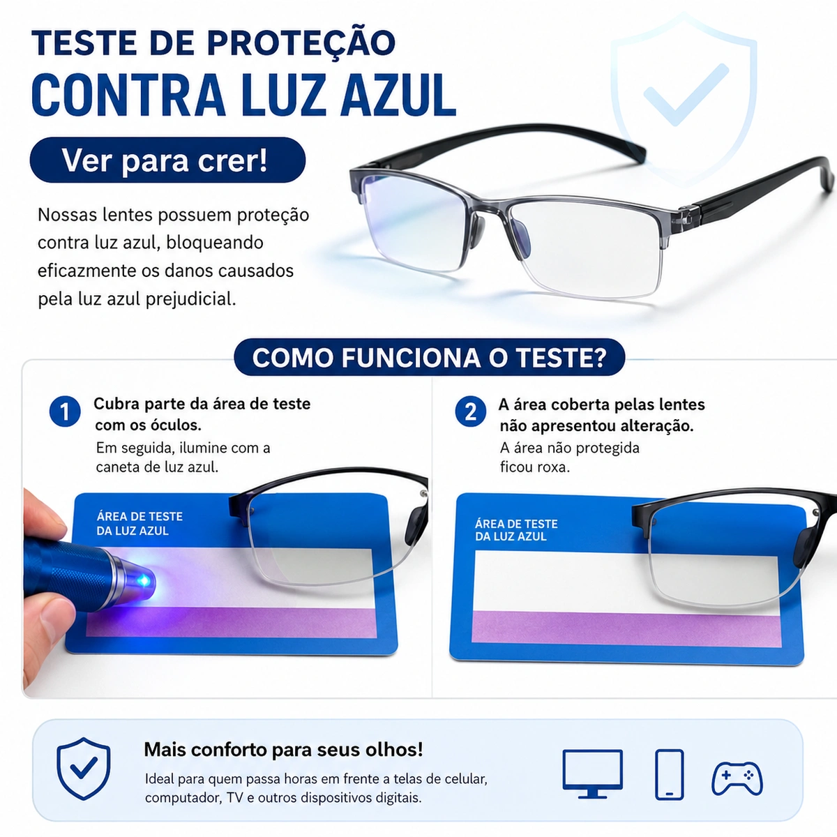 óculos de leitura Com zoom automático inteligente para homens e mulheres - Imagem 5