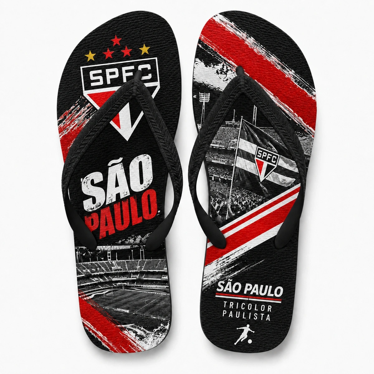 Chinelo Masculino São Paulo Varias Estampas - Imagem 17