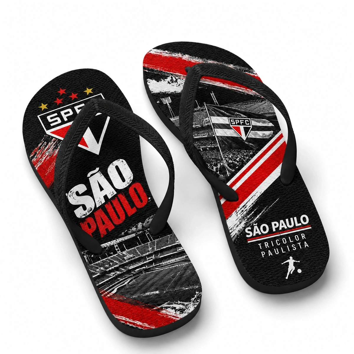 Chinelo Masculino São Paulo Varias Estampas - Imagem 19