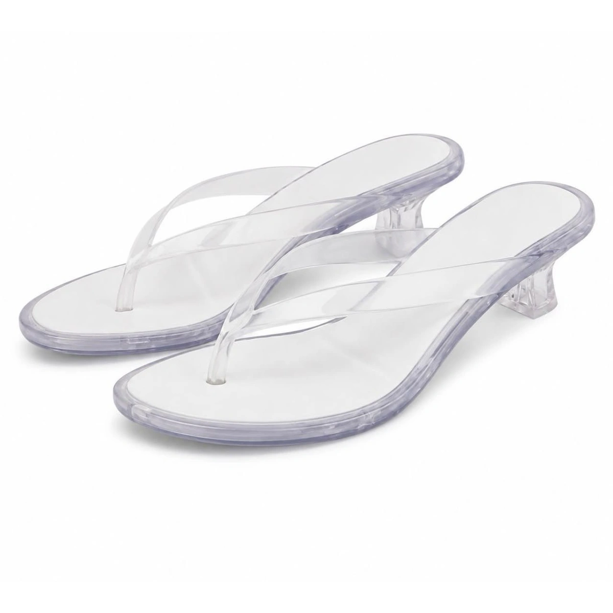 Tamanco Feminino Salto Baixo Kitten Heel Chinelo Preto ConfortĂĄvel TendĂȘncia - Imagem 4