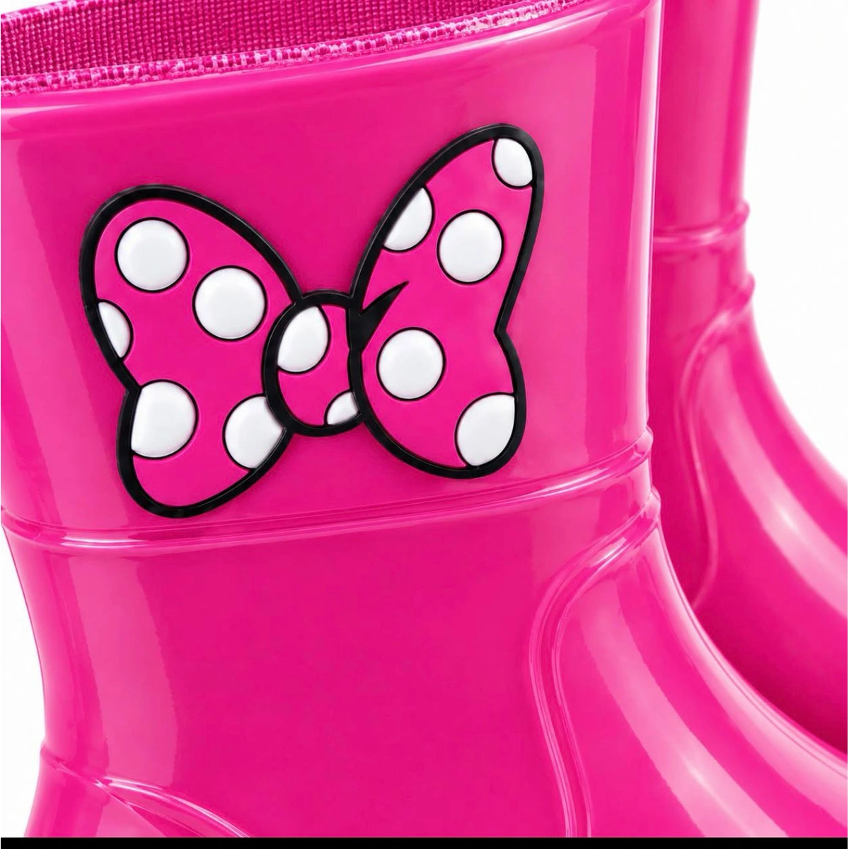 Galocha Infantil Feminina Menina Rosa Pink Impermeável Chuva Antiderrapante - Imagem 2
