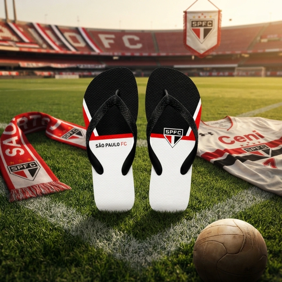 Chinelo Masculino São Paulo Varias Estampas - Imagem 25