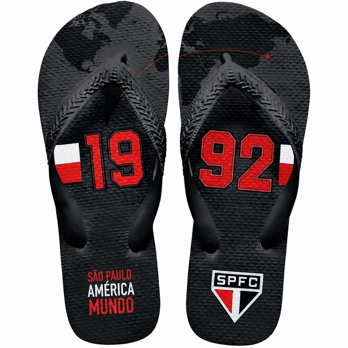 Chinelo Masculino São Paulo Varias Estampas - Imagem 8