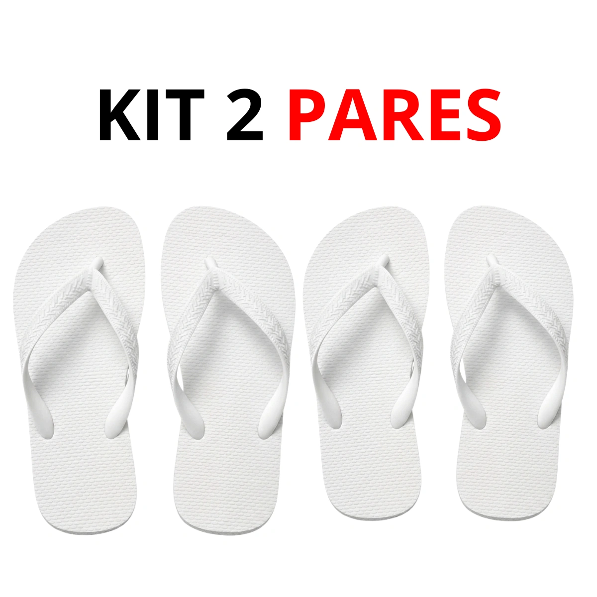 Kit 2 Chinelos Masculino e Feminino de Dedo - Imagem 11