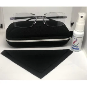Óculos para Perto e Longe + Estojo e Limpa Lentes | Kit Completo