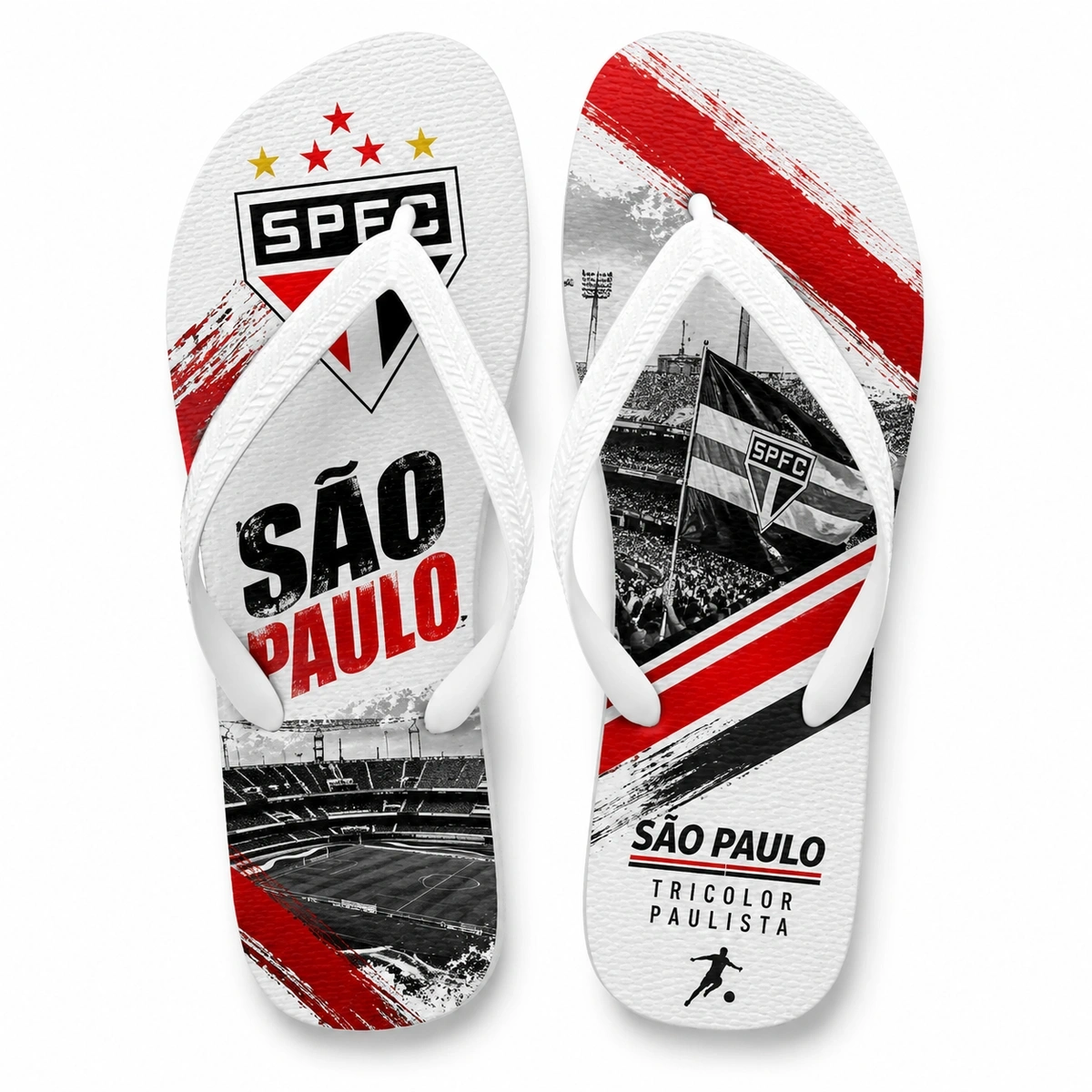 Chinelo Masculino São Paulo Varias Estampas - Imagem 21