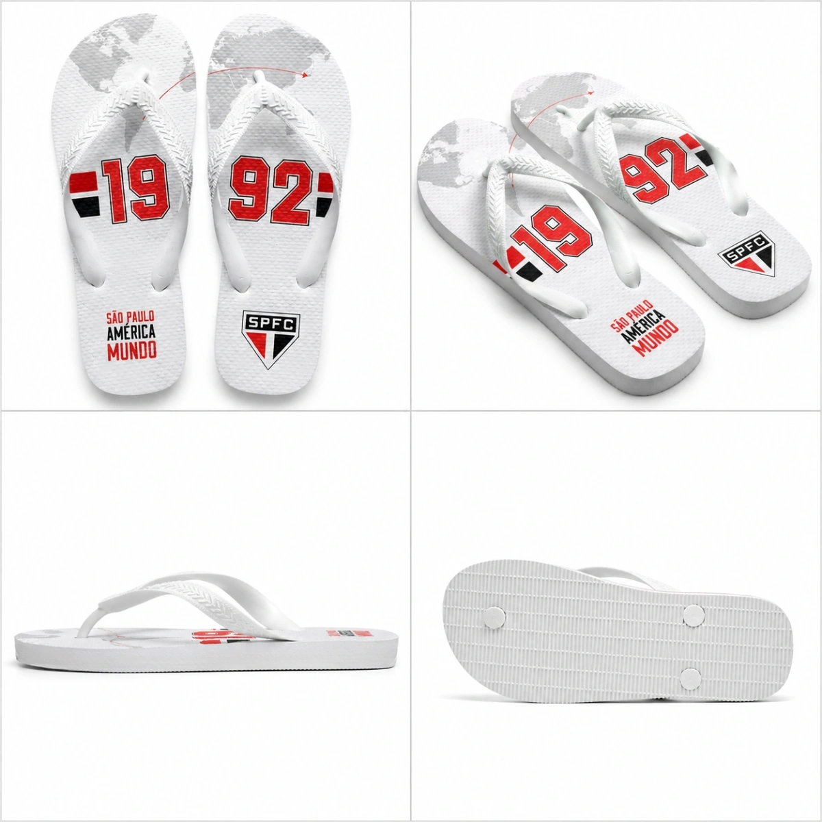 Chinelo Masculino São Paulo Varias Estampas - Imagem 16