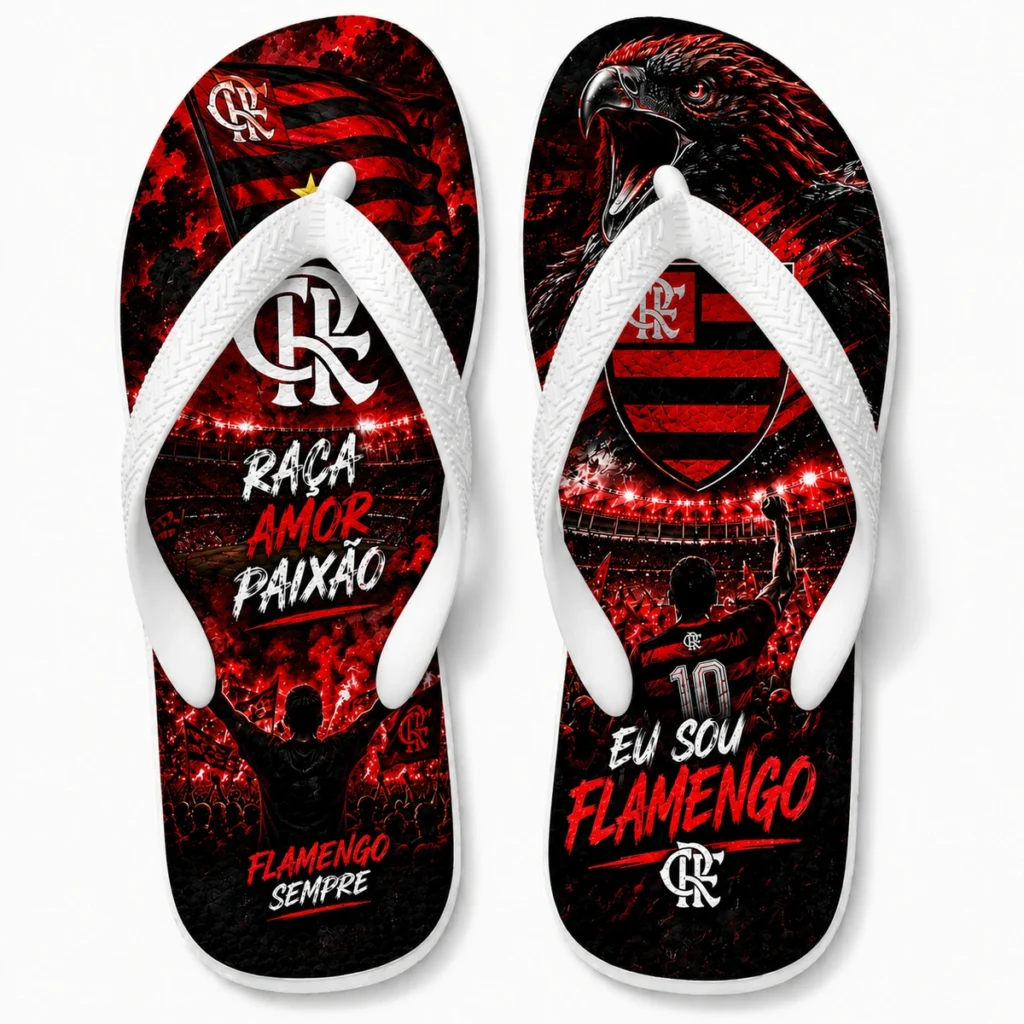 Chinelo Masculino Eu Sou Flamengo